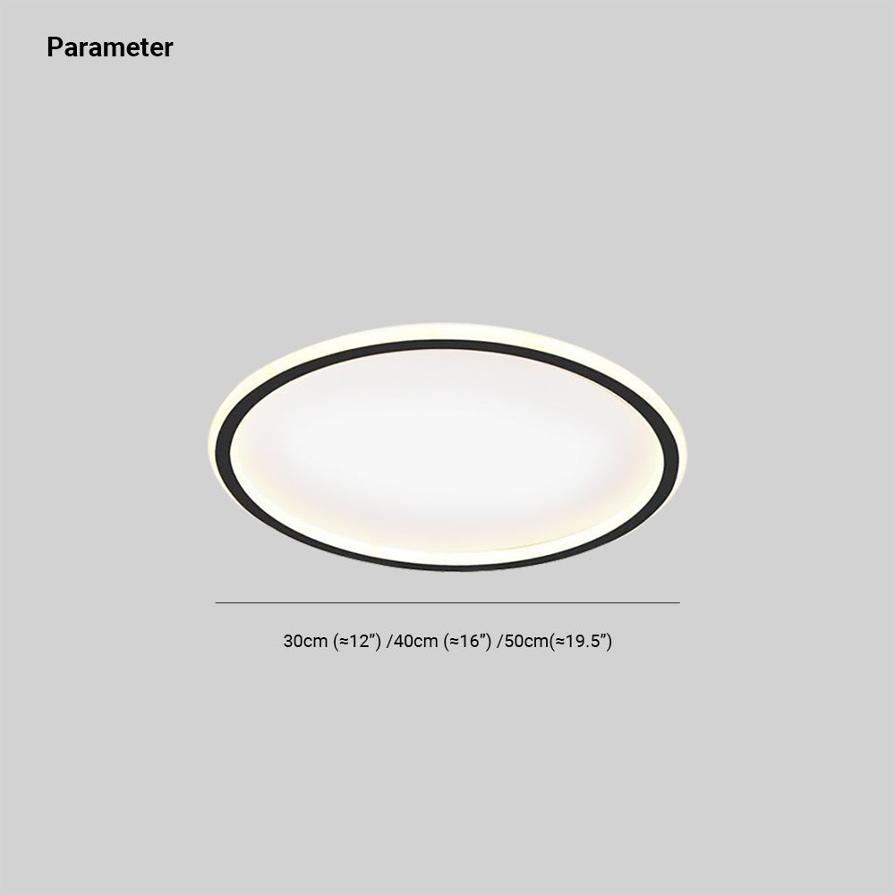 LumoNova Circular LED Ceiling Light UltraThin Flush Mount