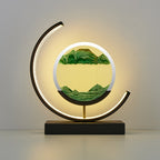 Modern Table Lamp with Unique Sand Design – Eye-Caring LED Light for Bedside, Desk, or Living Room 0