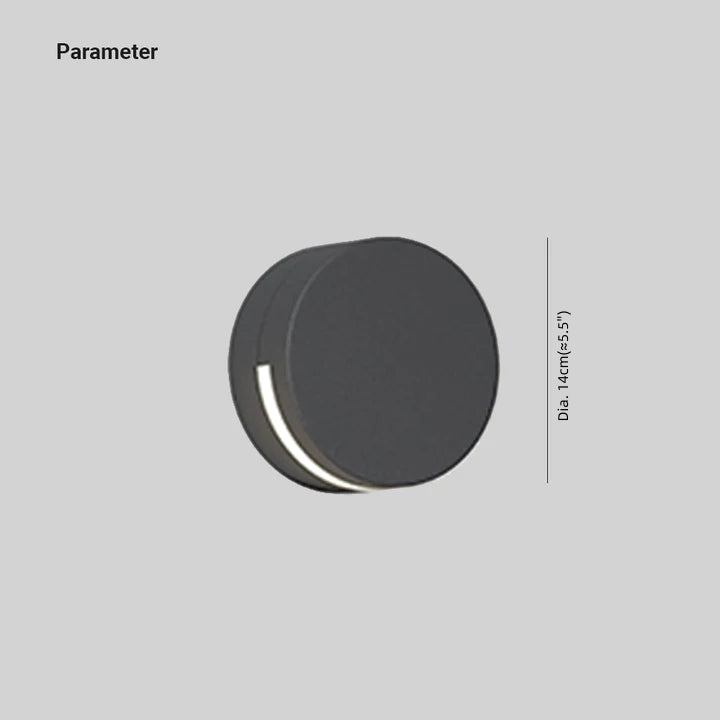 Lumenridge Up & Down LED Wall Light - Black Cylinder