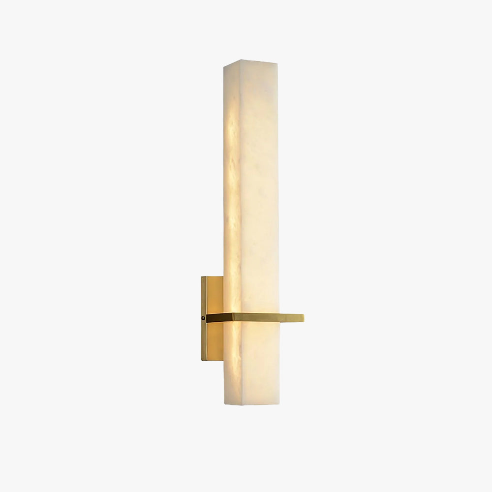 AstraLume Vertical Wall Sconce With Soft Amber LED Glow