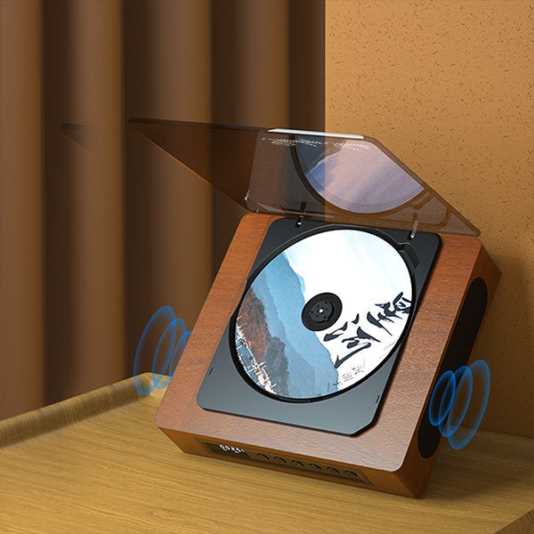 Aurora Retro Bluetooth CD Player With USB C Port Vintage