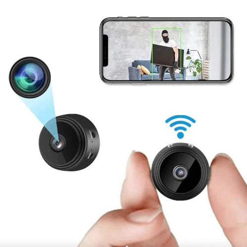 MiniSight Compact 1080P WiFi Home Surveillance Camera For Discreet Baby Monitoring And Room Security