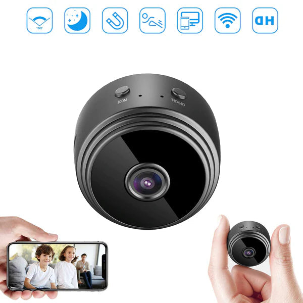 MiniSight Compact 1080P WiFi Home Surveillance Camera For Discreet Baby Monitoring And Room Security