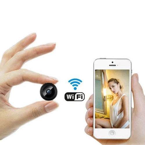 MiniSight Compact 1080P WiFi Home Surveillance Camera For Discreet Baby Monitoring And Room Security