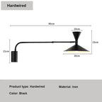 Luminarae | Nordic Swing Wall Light With Swivel Arm