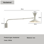 Luminarae | Nordic Swing Wall Light With Swivel Arm