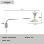 Luminarae | Nordic Swing Wall Light With Swivel Arm