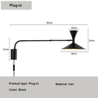 Luminarae | Nordic Swing Wall Light With Swivel Arm