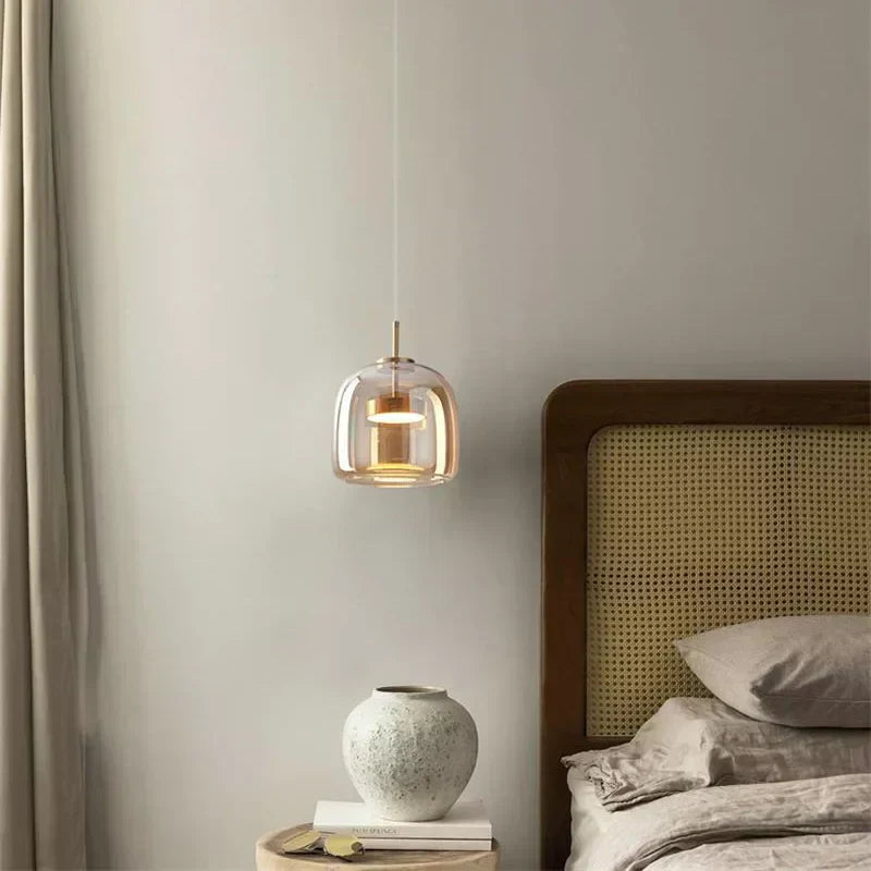NovaGlass Clear Glass Pendant Light For Modern Interiors