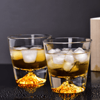 Kitsune Fuji Kiriko Whisky Glass Set by Chamvin Edo Craft