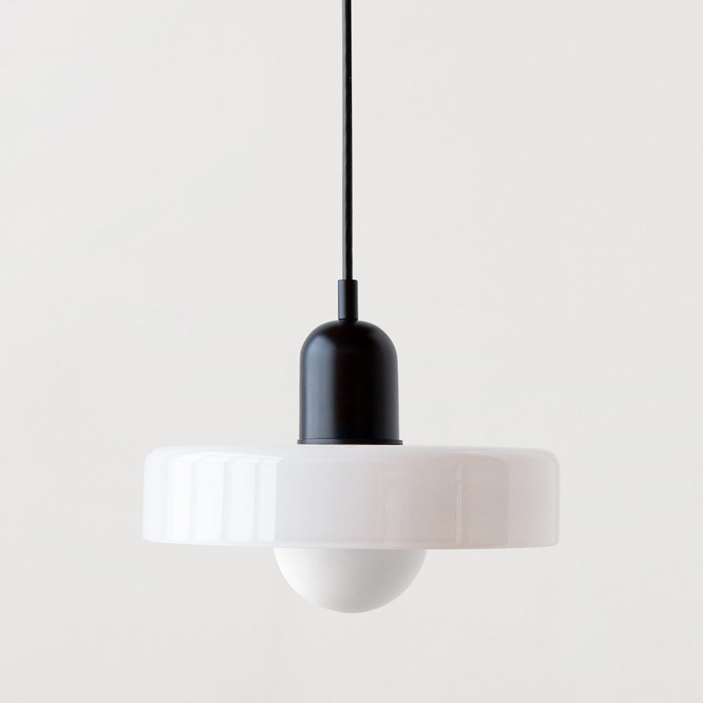 Lumora | Colored Glass Bauhaus Pendant Light For Dining