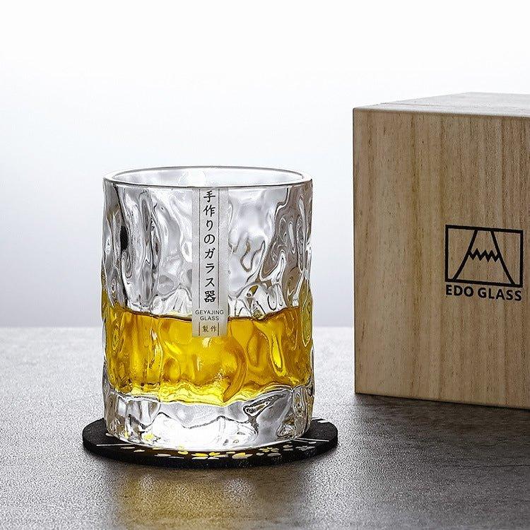 Kizuna Glacier Whisky Glasses in Edo Kiriko Collection