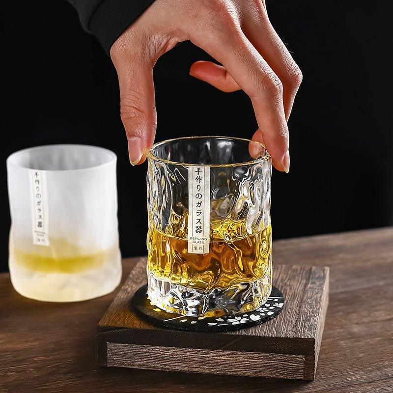 Kizuna Glacier Whisky Glasses in Edo Kiriko Collection
