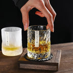Kizuna Glacier Whisky Glasses in Edo Kiriko Collection