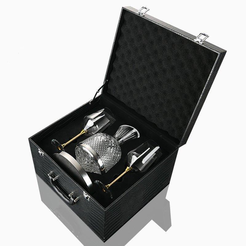 Aurora 360 Degree Rotating Crystal Hand Blown Wine Decanter