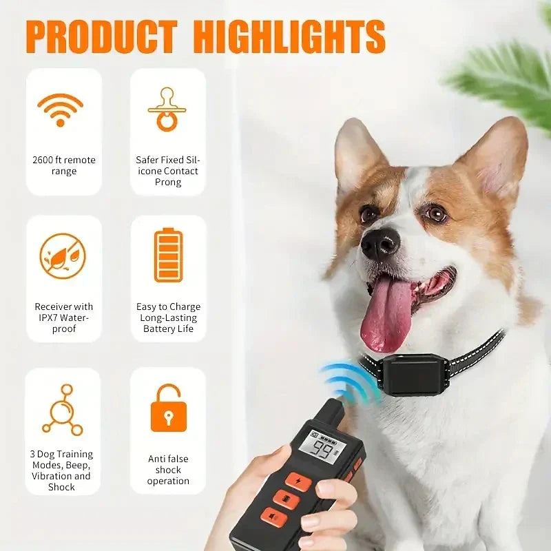 AstraPaw Remote Waterproof Dog Training Collar System