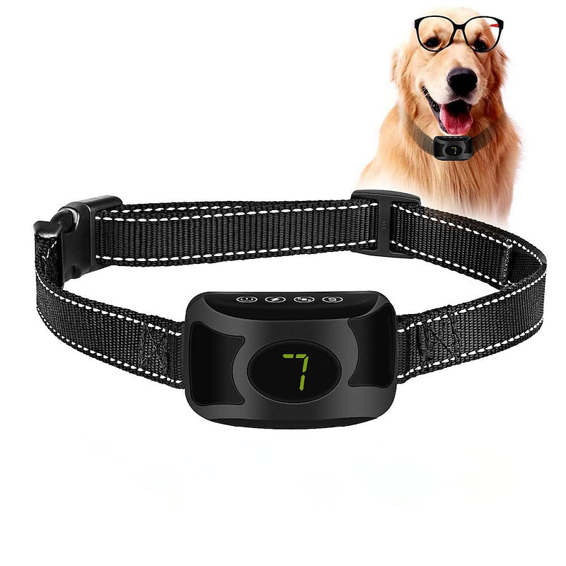 Rechargeable Bark Control Collar With Adjustable Modes