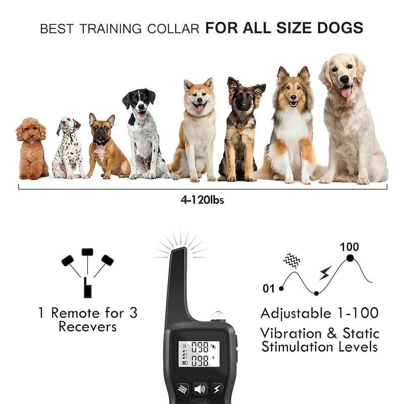 LumosPaw Pro Dog Training Collar With Remote And Flashlight