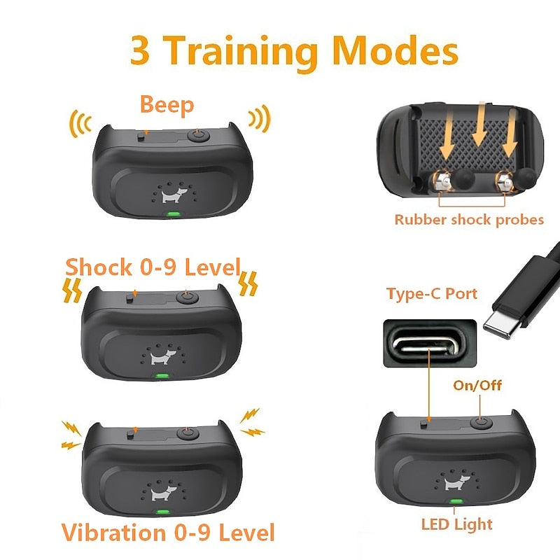 NovaPaw Pro 500m Waterproof Rechargeable Dog Training Collar