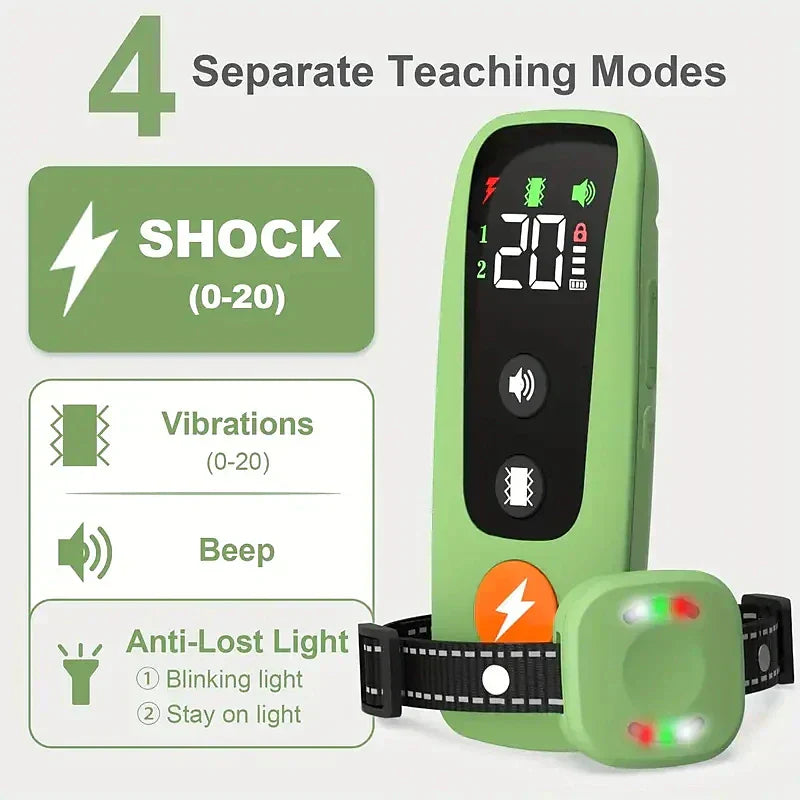 KiroPaw Pro Training Collar Beep Vibration Light Waterproof