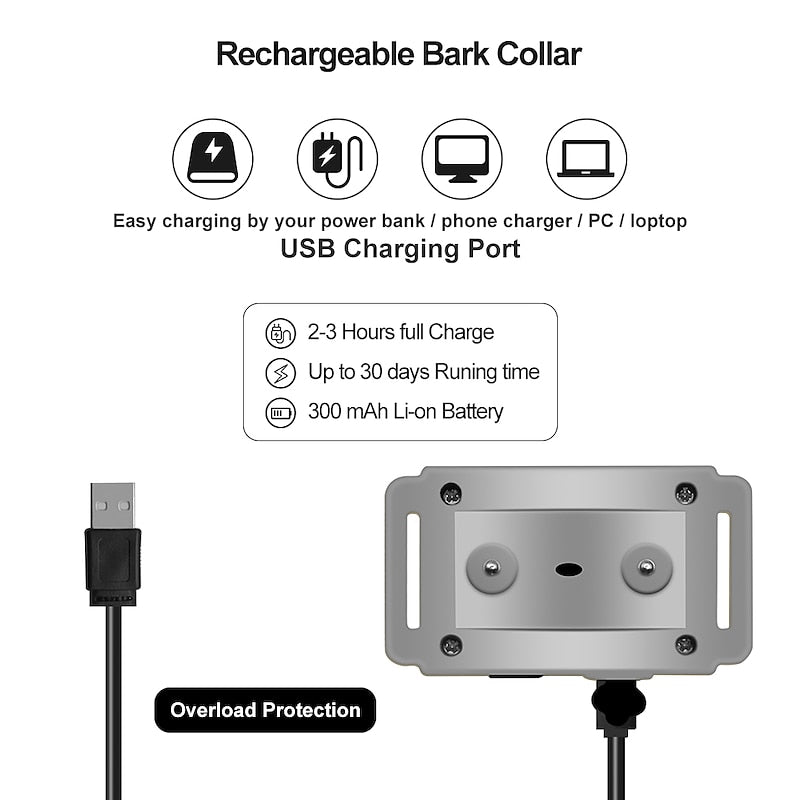 BarkGuard Pro Rechargeable Anti-Bark Collar For All Breeds