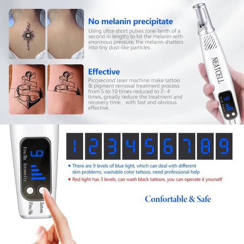 NovaDerm Laser Pen For Tattoo, Moles And Freckles Removal