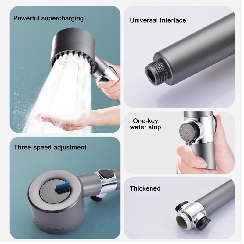 AquaJet MaxPower Showerhead Boosts Water Pressure 200%