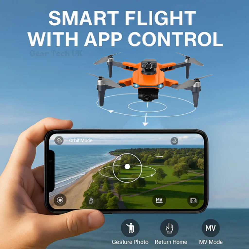 SkyNova Pro Dronă 8K HD Cameră Duală, GPS, Motoare Fără Perii