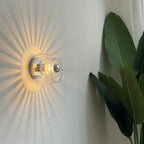 NovaRipple Glass Wall Light Modern Ripple Effect Fixture