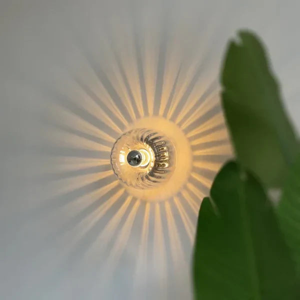 NovaRipple Glass Wall Light Modern Ripple Effect Fixture