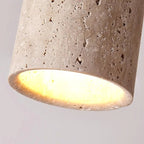 Recessed Travertine LED Chandelier Light – Elegant Natural Design with Soft Warm Glow and Metal Finish 3