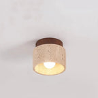 Recessed Travertine LED Chandelier Light – Elegant Natural Design with Soft Warm Glow and Metal Finish 6