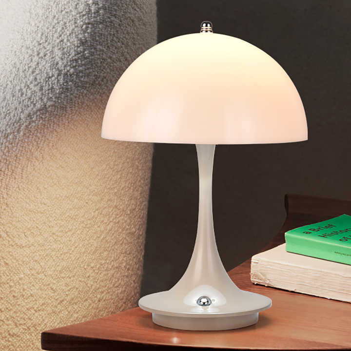 Rechargeable Table Lamp with Adjustable Brightness – Elegant Cordless Bedside Lamp for Bedroom and Desk Use 0