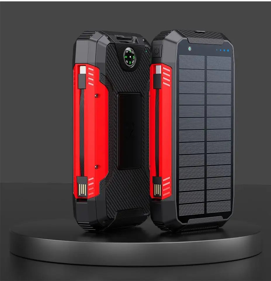 LumiVolt 30,000mAh Waterproof Wireless Solar Power Bank