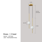 LumaNord Nordische Glas-Kugel-Hängeleuchten im einfachen Stil