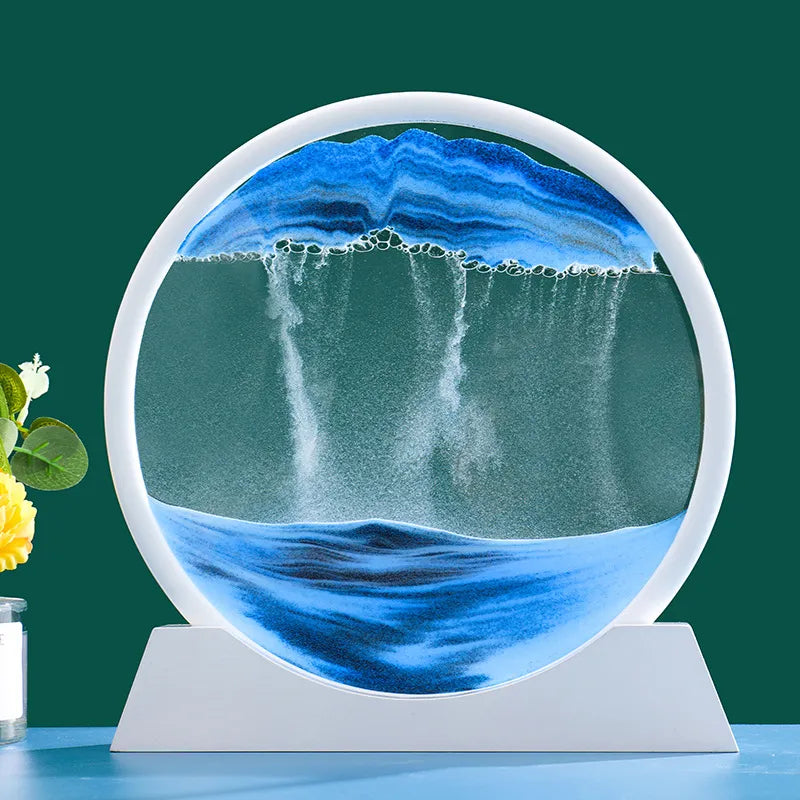 Kinetic Sand Art Hourglass Picture - 3D Flowing Sand