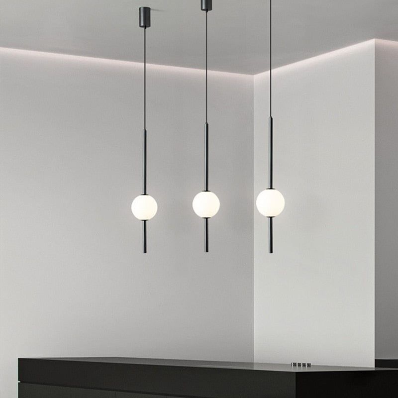 LumaNord Nordic Glass Ball Pendant Lights In Simple Style
