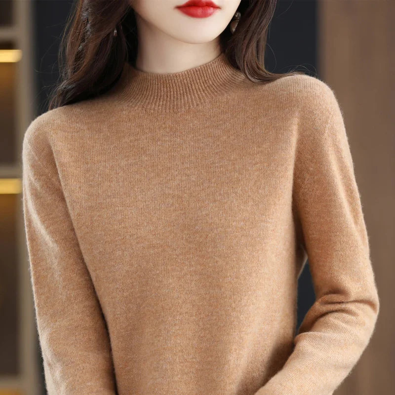AstraWeave Merino Wool Sweater For Women Slim Fit Cozy