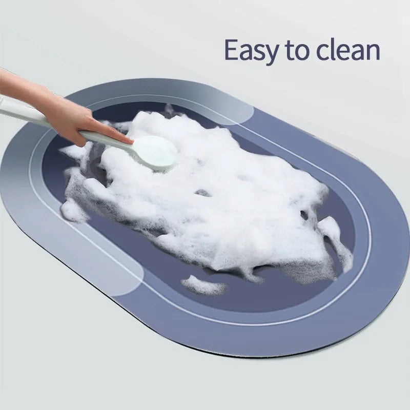 Non-Slip Bath Mat With Quick-Dry, High Absorbency Design