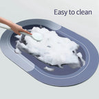 Non-Slip Bath Mat With Quick-Dry, High Absorbency Design