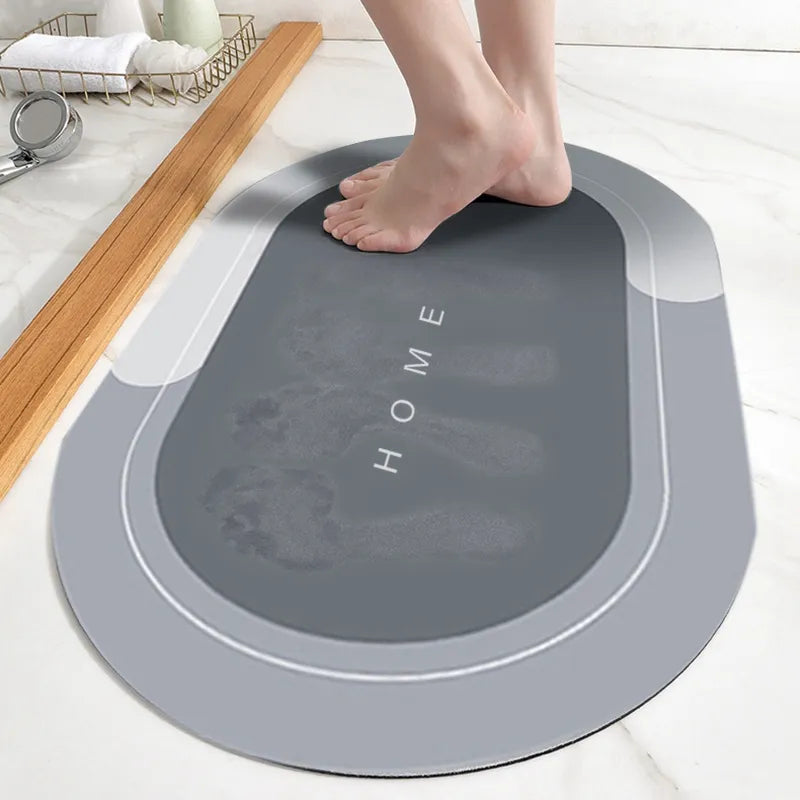 Non-Slip Bath Mat With Quick-Dry, High Absorbency Design