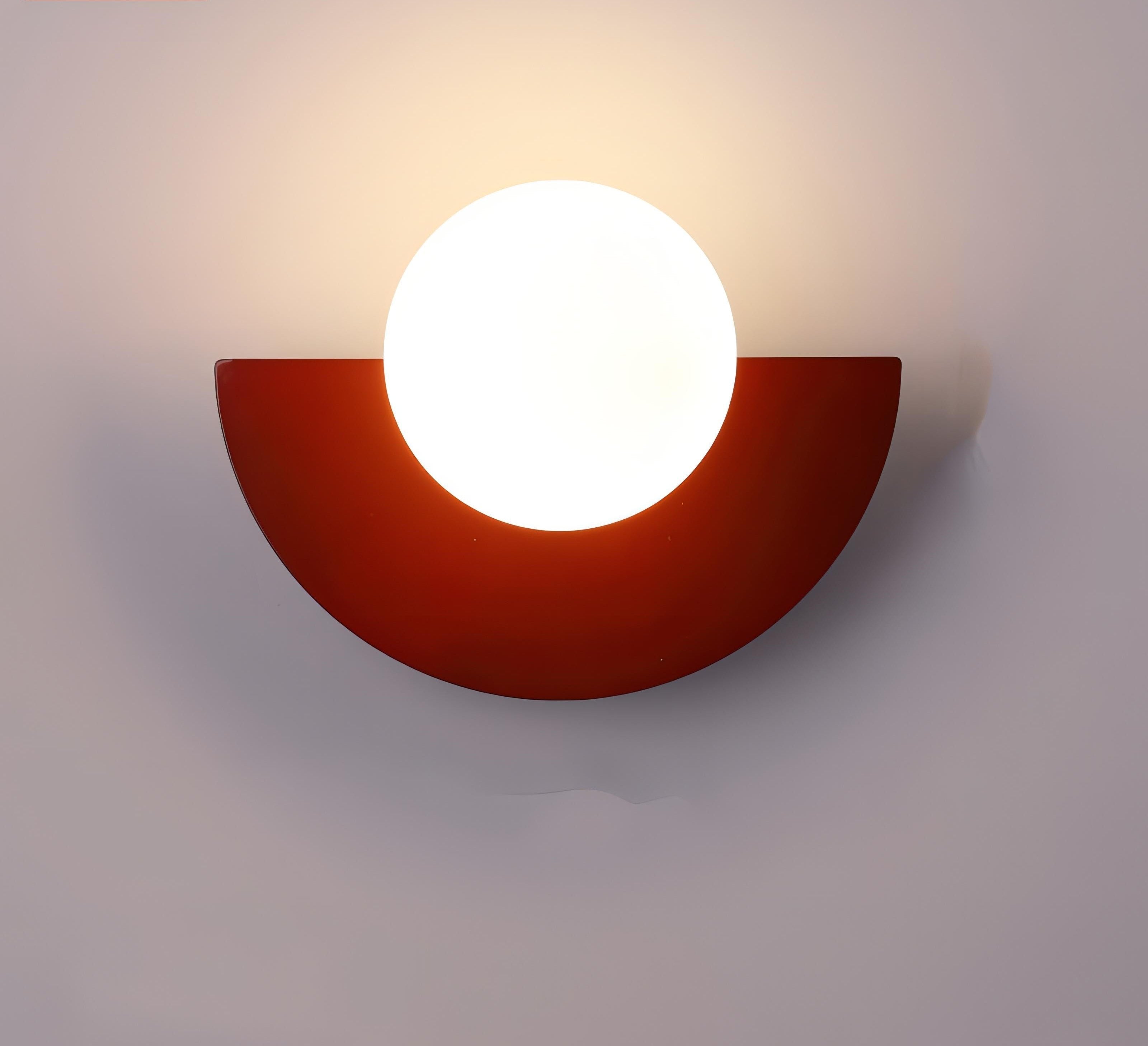 AuroraArc Semi-Circular Wall Lamp for Nordic Glow Ambience