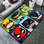 NovaPlay Kids Rug Cozy And Durable Superhero Room Decor