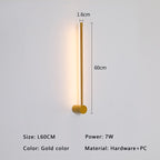 AureaNova Minimal Wall Lamp | Modern Gold/Black LED