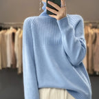 Nova Lyra Wool Turtleneck Sweater for Women Cozy Warm