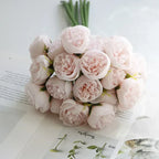 Lyria Silk Peony Bouquet With 27 Realistic Peonies Bundle