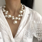 Lumineve Pearl Boutique By Elara - Elegant Pearl Necklace For Timeless Romantic Style And Classic Sophistication