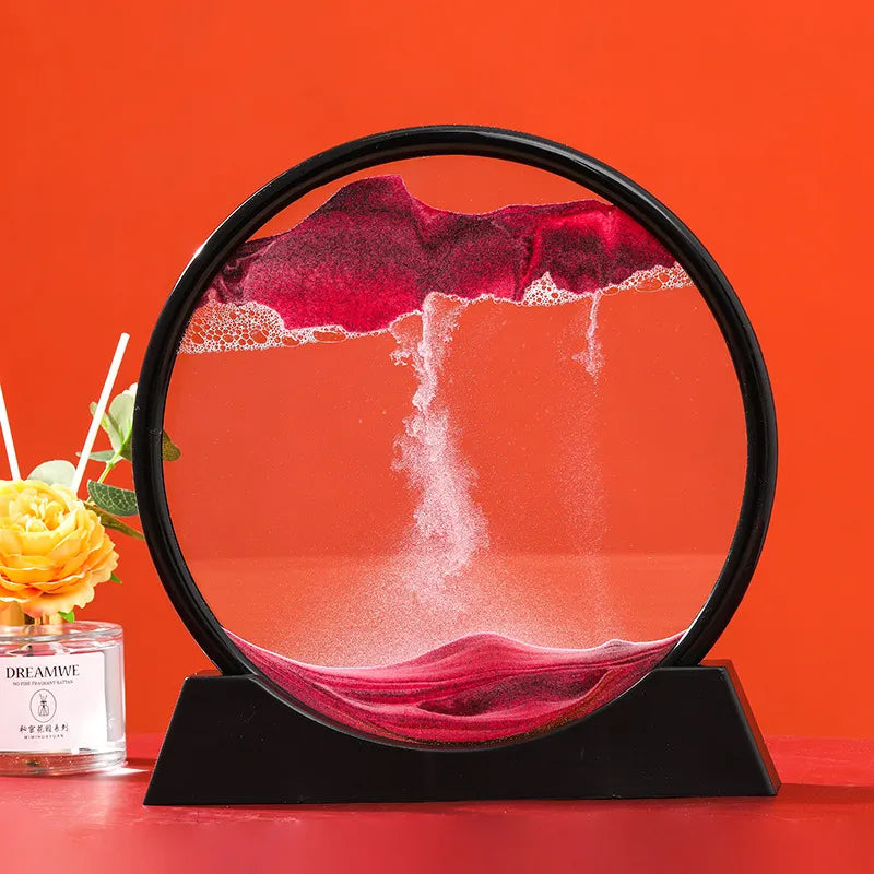 Kinetic Sand Art Hourglass Picture - 3D Flowing Sand