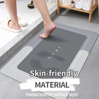 Non-Slip Bath Mat With Quick-Dry, High Absorbency Design