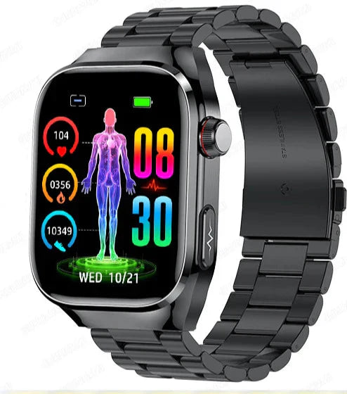 VitalWatch - Blutzucker, Harnsäure, EKG/PPG, Bluetooth